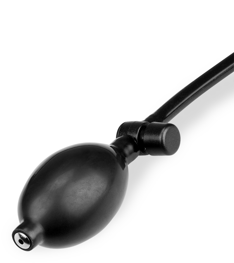 Plug anal gonflable avec bille massante