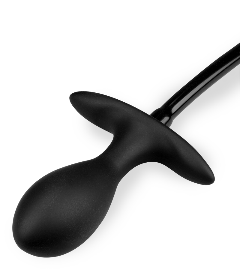 Plug anal gonflable avec bille massante