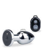 Plug anal métal rosebud vibrant télécommandé Orion
