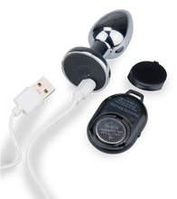 Charger l'image dans la galerie, Plug anal métal rosebud vibrant télécommandé Orion