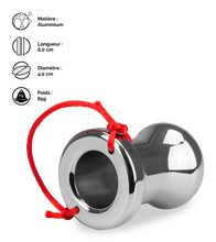 Charger l'image dans la galerie, Plug anal tunnel avec ficelle de retrait