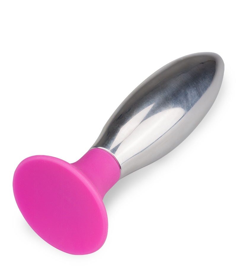 Plug anal ventouse acier 10,0cm