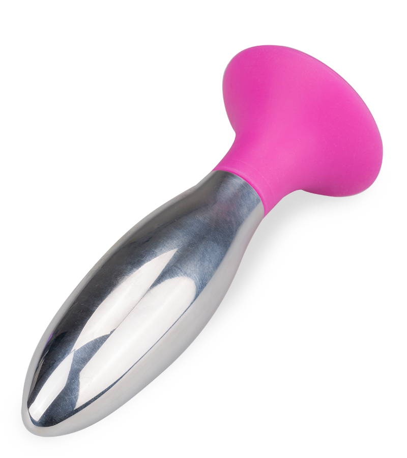 Plug anal ventouse acier 10,0cm