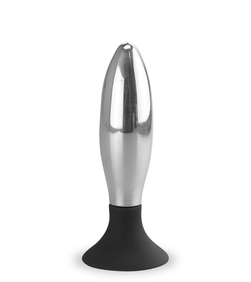 Plug anal ventouse acier 10,0cm