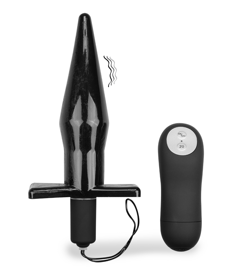 Plug anal vibrant cône télécommandé
