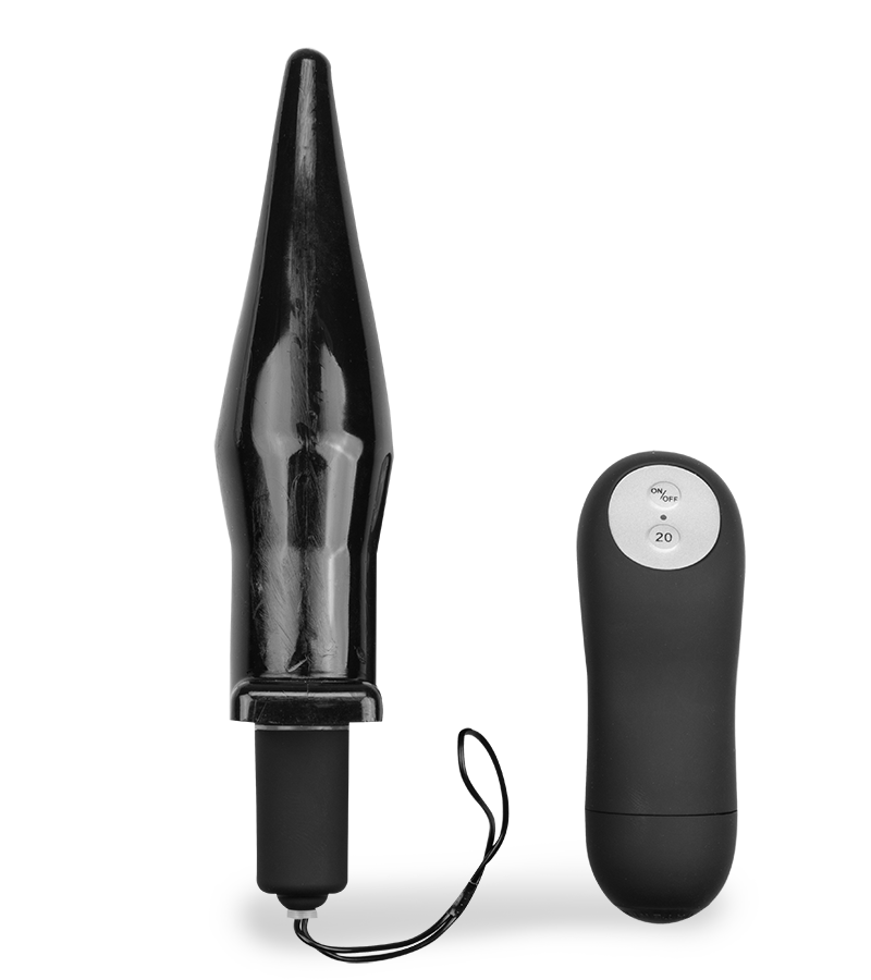 Plug anal vibrant cône télécommandé