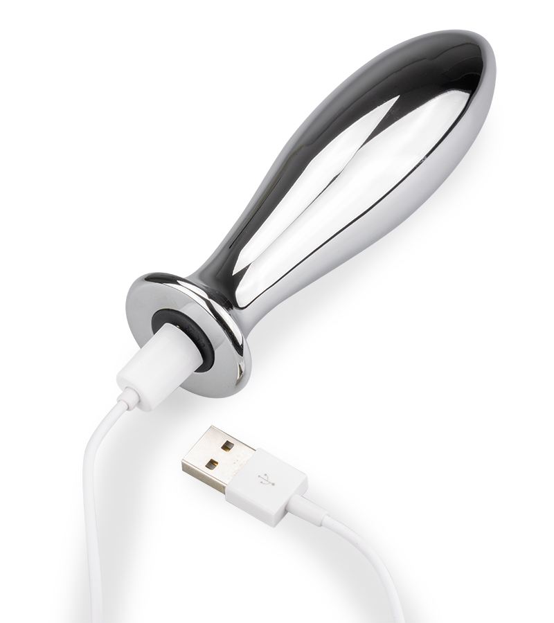 Plug anal vibrant en métal Ever