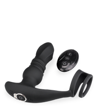 Charger l'image dans la galerie, Plug anal vibrant et va-et-vient avec double cockring Toronto