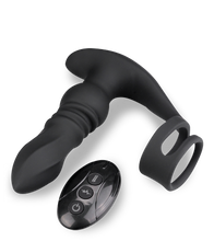 Charger l'image dans la galerie, Plug anal vibrant et va-et-vient avec double cockring Toronto