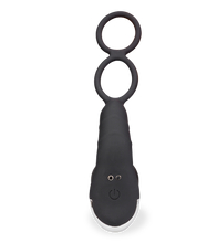 Charger l'image dans la galerie, Plug anal vibrant va-et-vient avec double cockring Paolo
