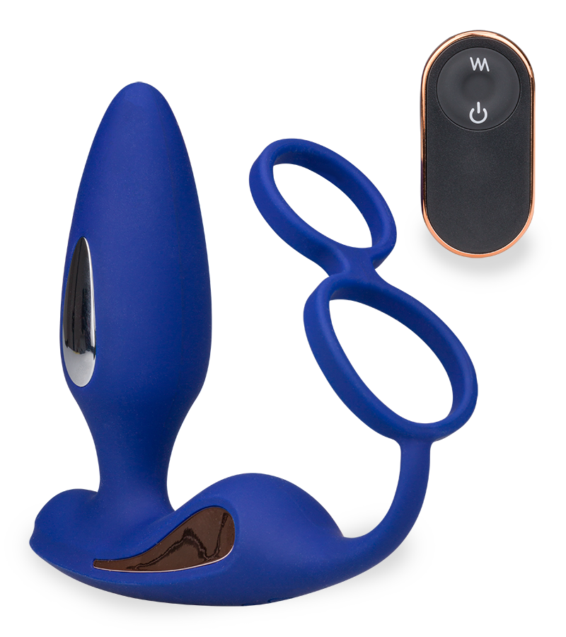 Plug anal vibrations et électrostimulation avec cockring Fever