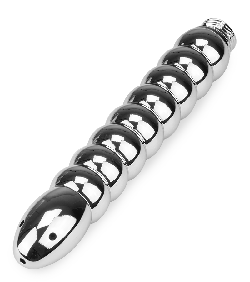 Plug chapelet anal enema 9 boules embout de douche