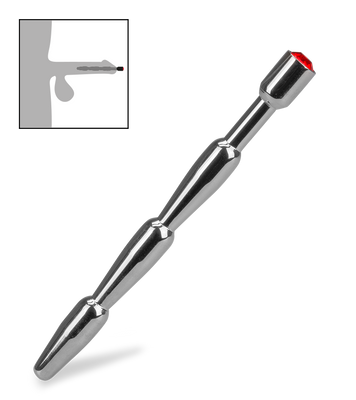 Plug d'urètre long avec strass