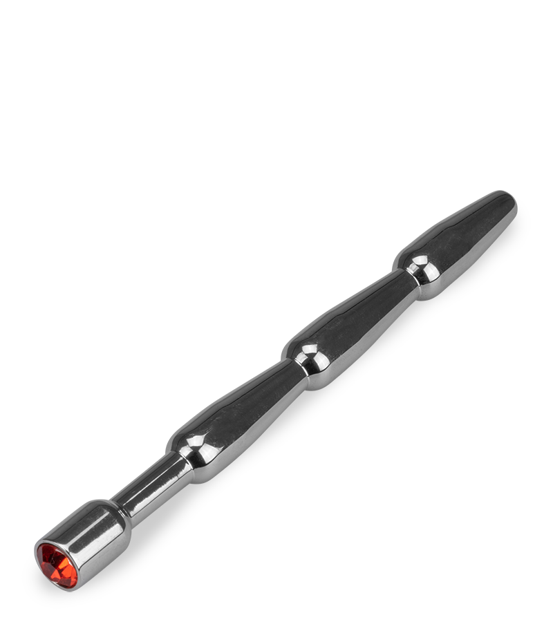 Plug d'urètre long avec strass