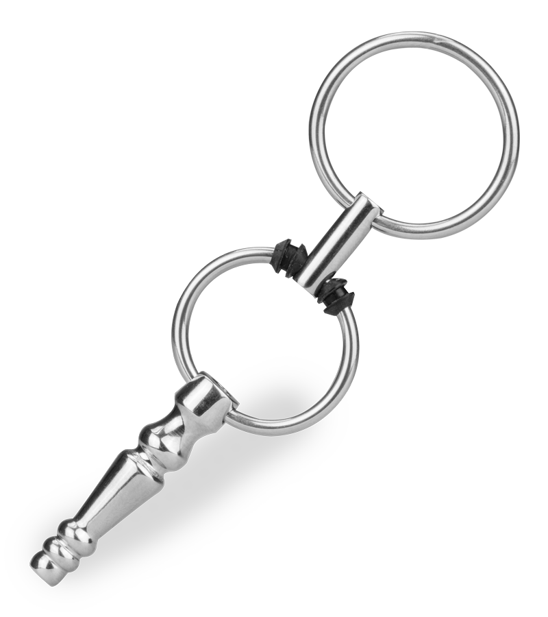 Plug d'urètre percé avec anneaux Soyuz