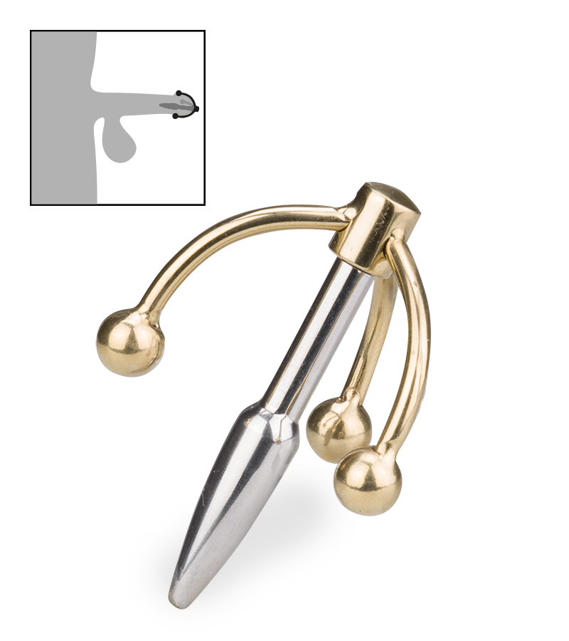 Plug d'urètre Triple Hook
