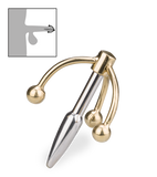 Plug d'urètre Triple Hook