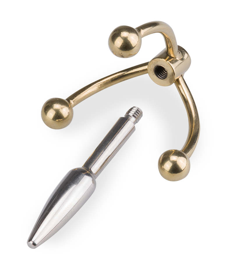 Plug d'urètre Triple Hook
