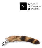 Plug queue de chat fourrure tigrée