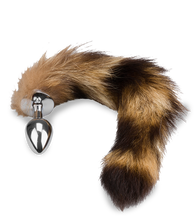 Charger l'image dans la galerie, Plug queue de chat fourrure tigrée