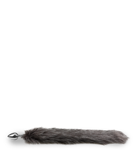 Charger l'image dans la galerie, Plug queue de loup fourrure vegan grise