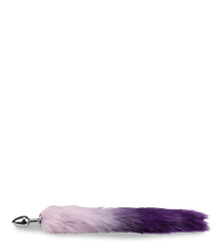 Charger l'image dans la galerie, Plug queue de renard fourrure vegan lila et violet