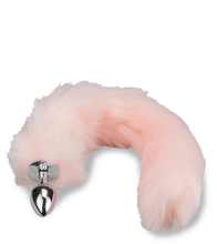 Charger l'image dans la galerie, Plug queue de renard fourrure vegan rose