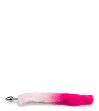 Charger l'image dans la galerie, Plug queue de renard fourrure vegan rose et fuchsia