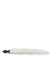Charger l'image dans la galerie, Plug vibrant avec queue fourrure synthétique blanche