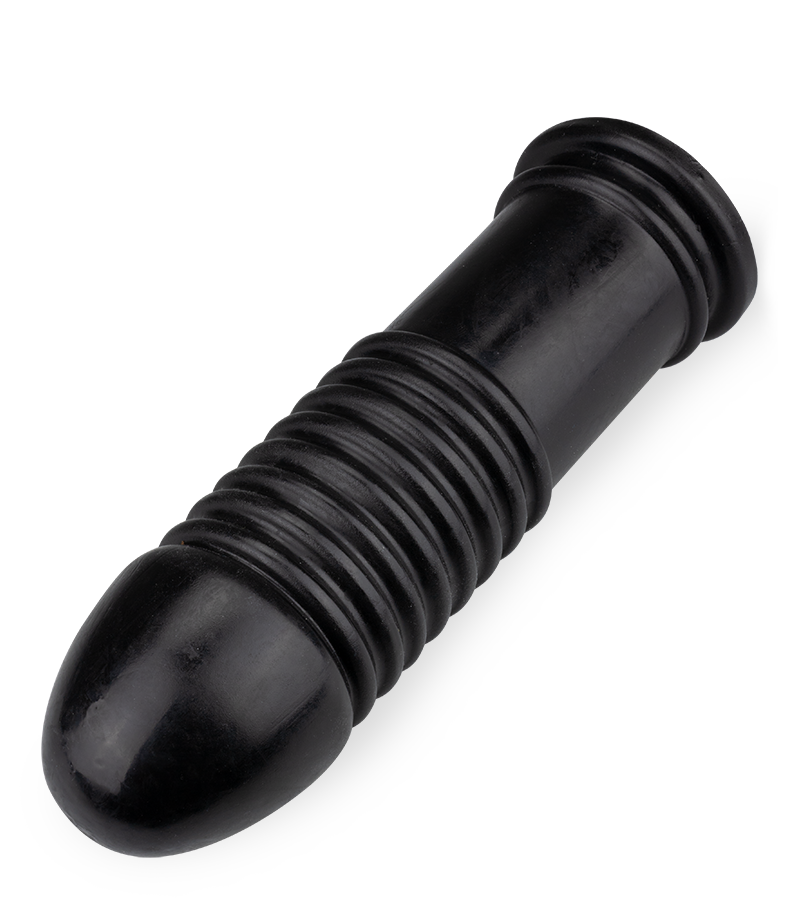 Plug XXL strié pour insertion anale extrême