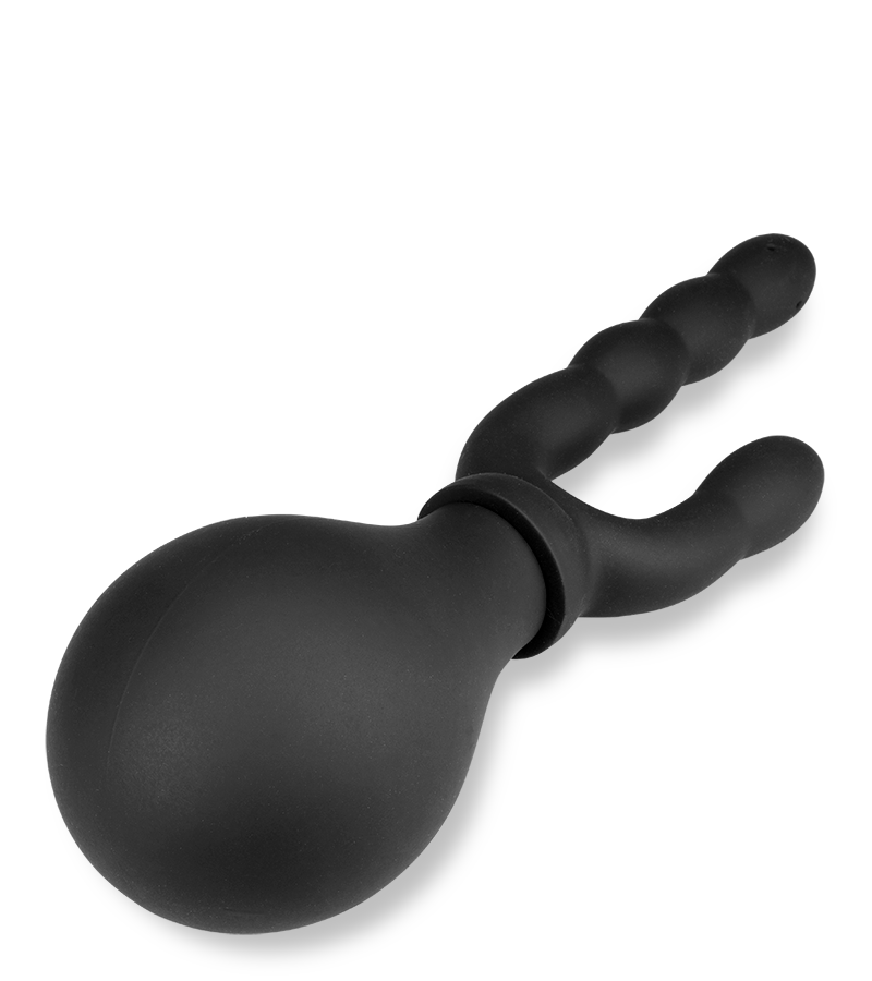 Poire lavante double embout lavage sexuel