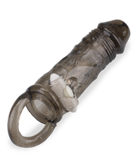 Charger l'image dans la galerie, Prolongateur de sexe noir vibrant Hadès