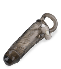 Charger l'image dans la galerie, Prolongateur de sexe noir vibrant Hadès