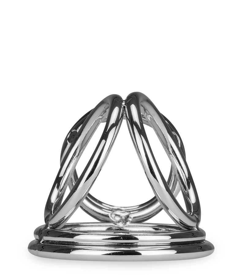 Quadruple cockring en inox Bondy