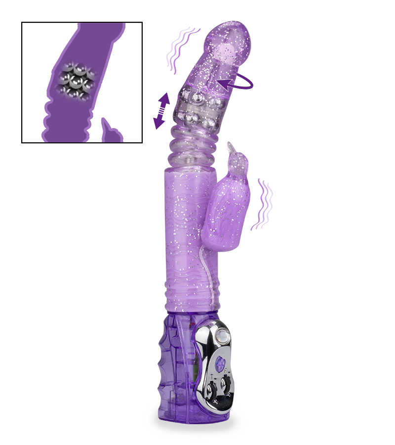 Rabbit glitter penguin up-and-down