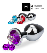 Charger l'image dans la galerie, Rosebud bijou anal grelots
