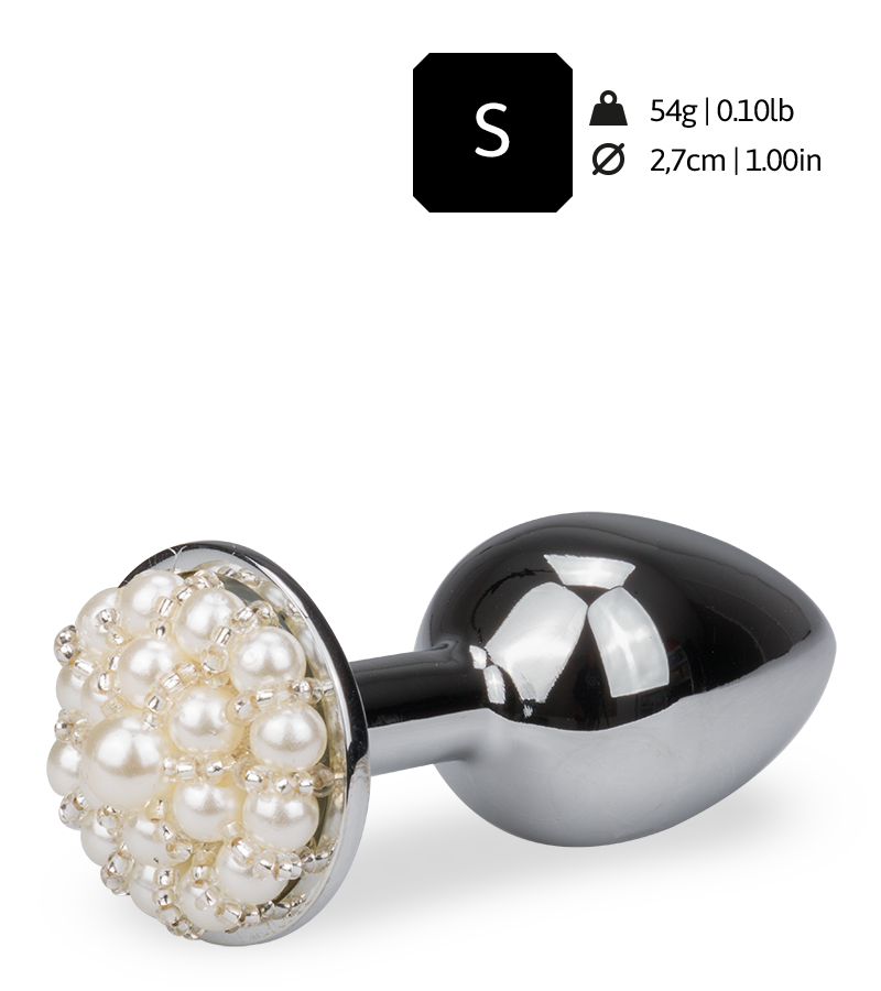 Rosebud plug anal avec perles