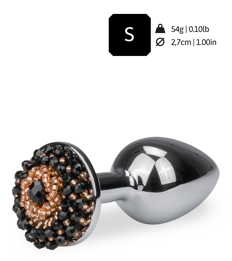 Rosebud plug anal avec perles