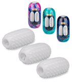 Set de 3 œufs masturbateurs taille L