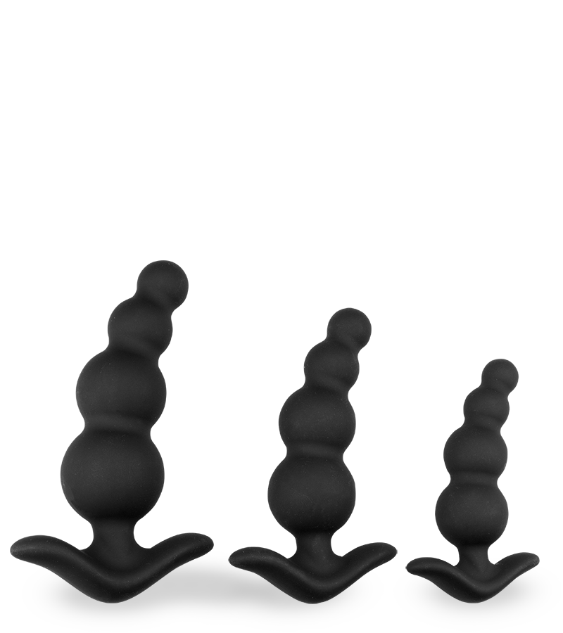 Set de 3 plugs chapelets anaux Simon