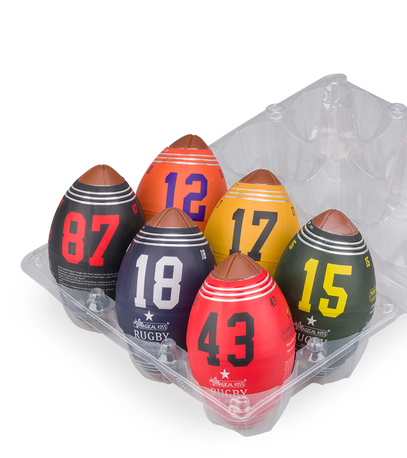 Set de 6 oeufs masturbateurs Rugby Lover