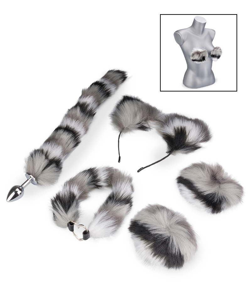 Set déguisement chat à fourrure