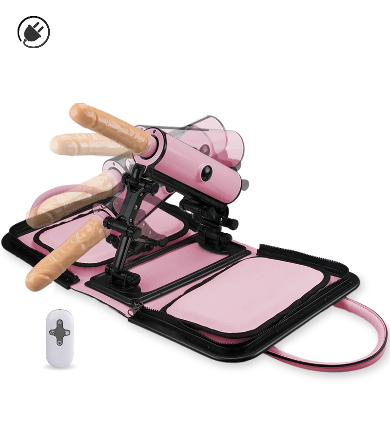 Sex machine transportable à télécommande 6 puissances
