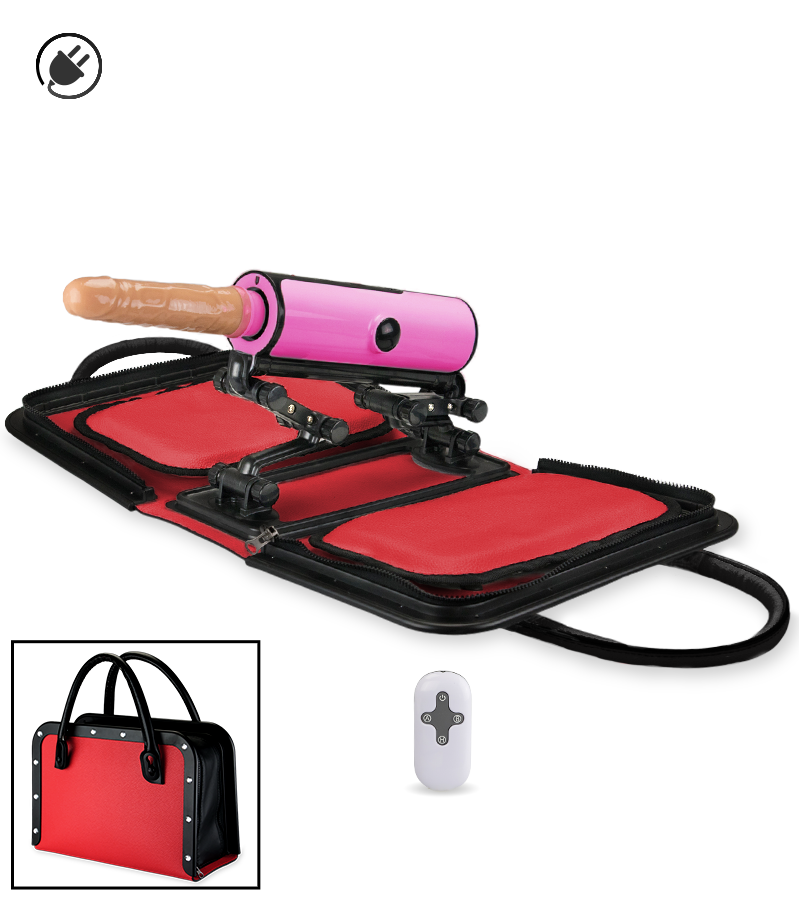 Sex machine transportable à télécommande 6 puissances