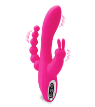 Charger l'image dans la galerie, Sextoy rabbit triple stimulation chapelet anal