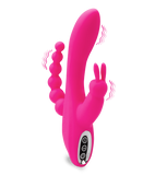 Sextoy rabbit triple stimulation chapelet anal
