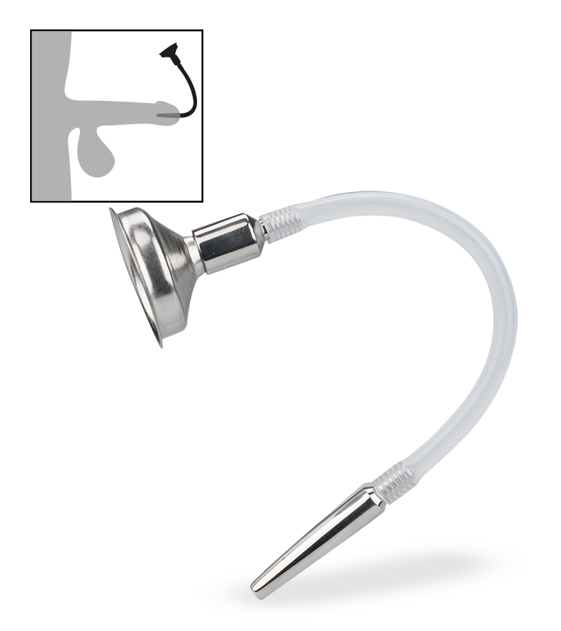 Sonde d'urètre avec entonnoir