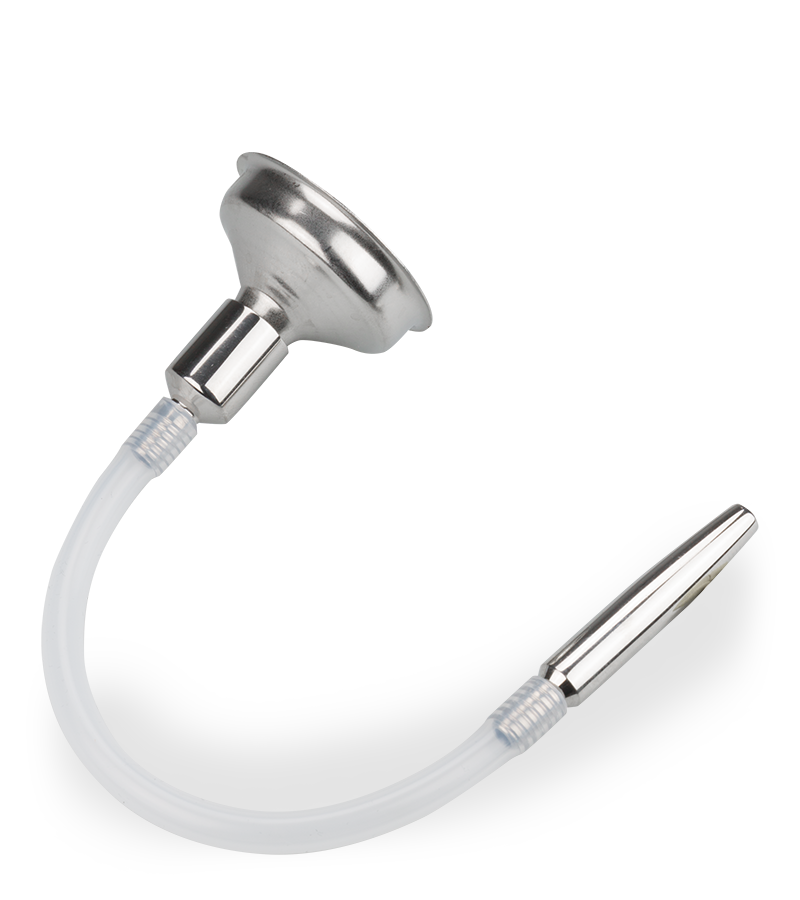 Sonde d'urètre avec entonnoir