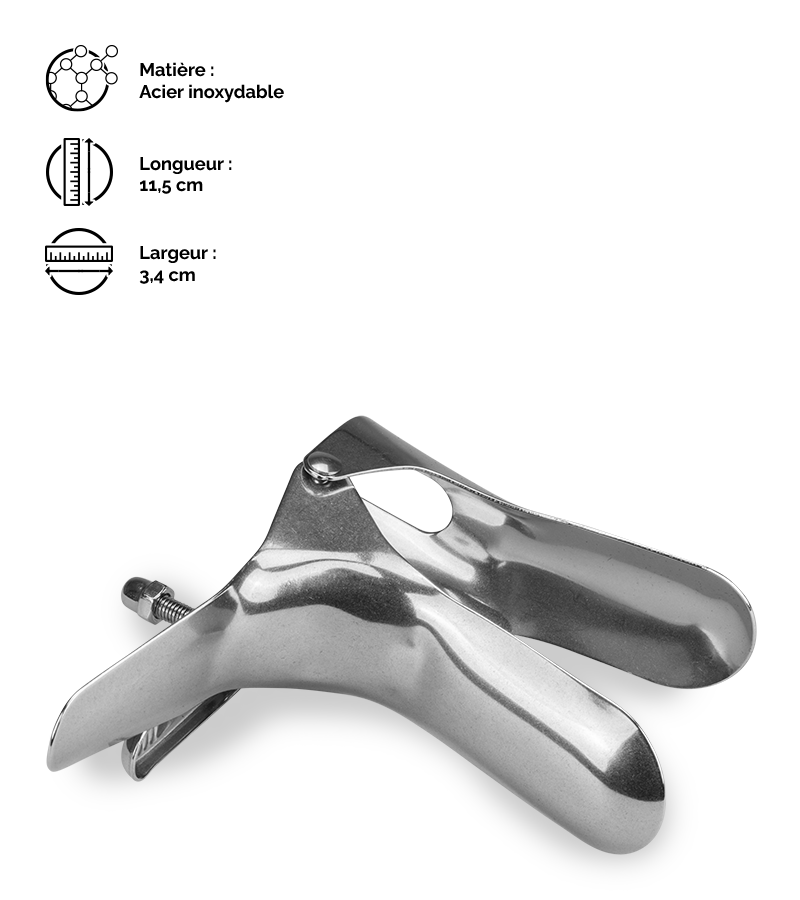 Spéculum vaginal en acier Observer