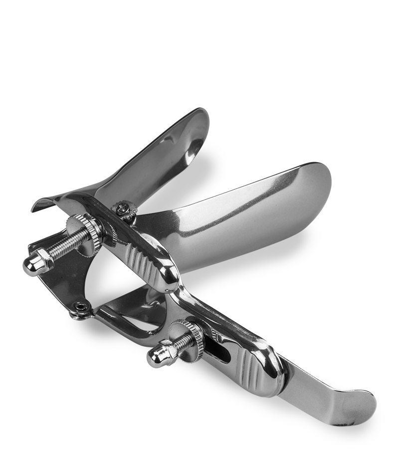 Spéculum vaginal en acier Peeper